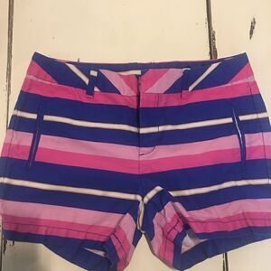 Tylus size 4 striped shorts and matching Gap tank top
